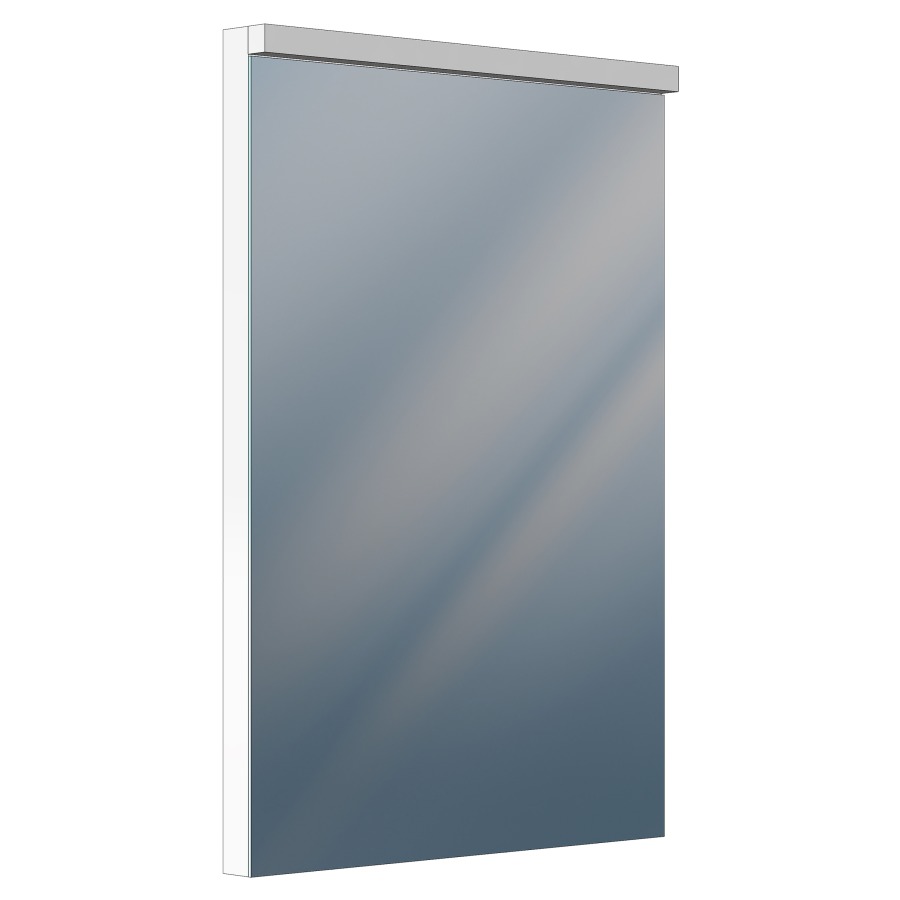 Miroir lumineux XAMO
50 x 76 x 4/6,3 cm
profil en aluminium
éclairage LED direct en haut
12 W, éclairage LED indirect
en bas 2 W, dimmable
Lumen en haut 1485
Lumen en bas 230, IP24