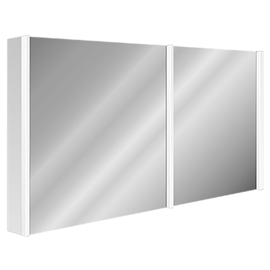 Armoire de toilette LUMARA NOVO
130 x 78 x 13/14.1 cm
Profil acrylique
2&nbsp;portes à double miroir (65/65)
éclairage LED vertical et en bas, 61/6 Watt
dimmable, 4 rayons en verre réglables
2 prises doubles en bas
1 miroir cosmétique et 1 cassette de beauté
Classe d’énergie E, IP24