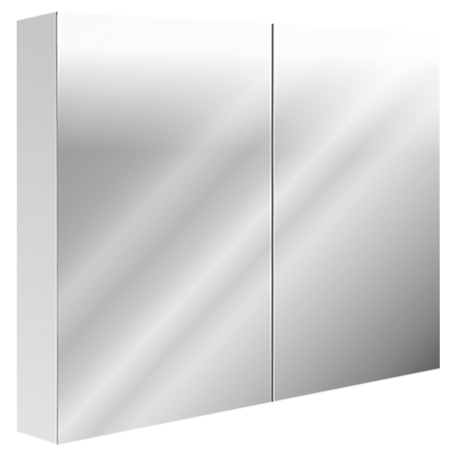 Armoire de toilette GRADIENT
90 x 76 x 12,9 cm
profil en aluminium
2 portes à double miroir
2 prises double en bas
dimmable et extinction en haut
avec capteur, LED 46 W
en bas 4 W, Lumen en haut
5406, Lumen en bas 443, IP24