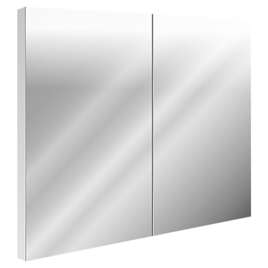 Armoire de toilette GRADIENT
UP Tunable White
90 x 76 x 12,9 cm
profil en aluminium
pour montage UP
2 portes à double miroir
2 prises double en bas
tablettes en verre sur toute
la longueur, système breveté à
deux interrupteurs avec
commande rotative avec SIDLER
Switch avec Tunable White
LED 38 W, en bas 4 W, Lumen
latéral 4546, Lumen en bas 430
IP24