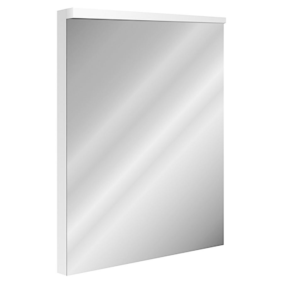 Armoire de toilette XAMO UP
60 x 76 x 13/14,5 cm
profil en aluminium, prise
double en bas à gauche, porte
à double miroir charnières à
droite, éclairage en haut LED
15 W, 1815 Lumen, dimmable
capteur dans l'armoire
reproduction en couleur CRI 90
IP24