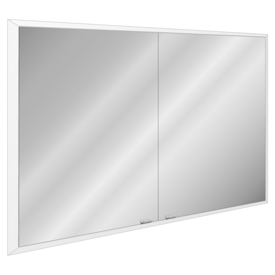 Armoire toilette QUADRO
130 x 91,5 x 12,5 cm
profil en aluminium, version
AP avec miroir latéral
version UP sans miroir
latéral, 2 prises
double en bas, 2 portes
à double miroir, éclairage LED
73 W de tous côtés, 8566 Lumen
dimmable, commutable
latéralement et en haut
capteur dans l'armoire
reproduction en couleur CRI 90
connexion USB, IP24