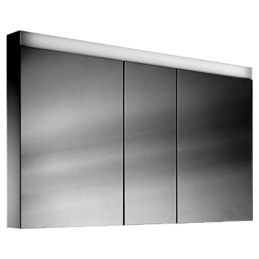 Armoire de toilette Schneider PATA LED
profil en aluminium
150 x 70/76 x 12 cm
2 double prises de courant
en haut à droite changeable
à gauche et en bas
à la paroi intermédiaire
à droite, 3 portes à double
miroir (60/30/60), éclairage
LED direct en haut 26 W, IP24