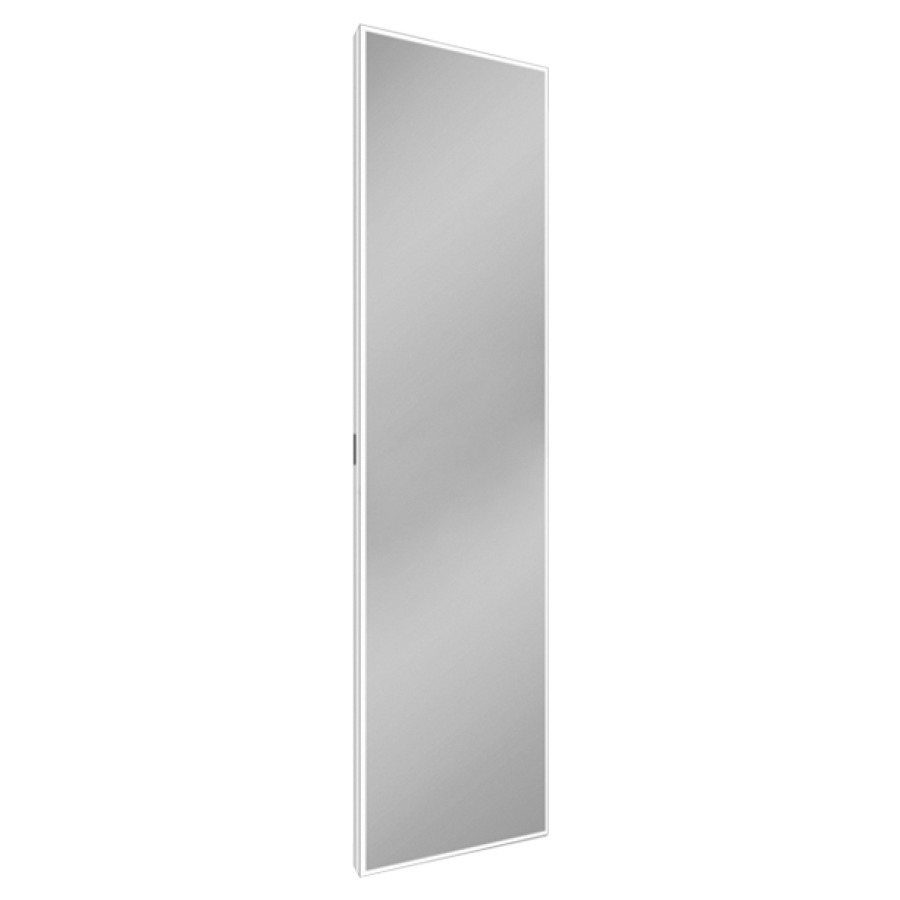 Miroir lumineux Schneider GLOW HCL
46 x 180 x 5.1 cm
Profilé en aluminium, montage AP
éclairage LED, 72 Watt, entourante
dimmable, 2000-6500 Kelvin
Human Centric Lighting, 12342 Lumen
clavier à membrane sur le côté du cadre
IP44, Classe d’énergie C