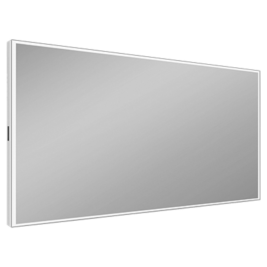 Miroir lumineux Schneider GLOW HCL
160 x 76 x 5.1 cm
Profilé en aluminium, montage AP
éclairage LED, 74 Watt, entourante
dimmable, 2000-6500 Kelvin
Human Centric Lighting, 12667 Lumen
clavier à membrane sur le côté du cadre
IP44, Classe d’énergie C