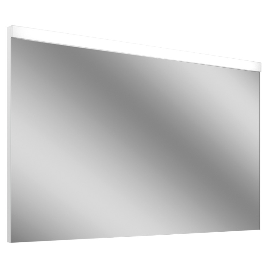 Miroir lumineux Schneider LOW plus LED
119.5 x 73.1 x 3.3/3.8 cm
Profilé en aluminium, montage AP
éclairage LED, éclairage supplémentaire 
en bas, sans interrupteur, 2 x 19 Watt
6304-6688 Lumen
IP44, Classe d’énergie C