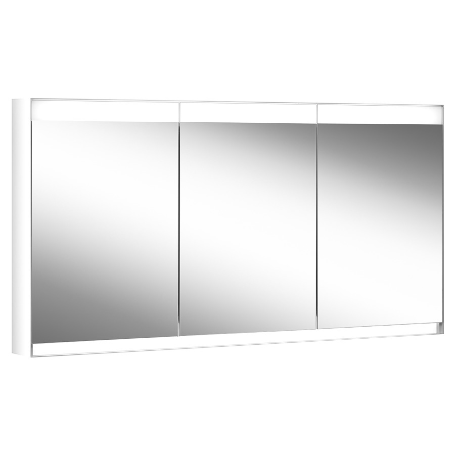 Armoire de toilette Schneider FILO HCL
149.5 x 75.9 x 14.7 cm
Profilé en aluminium, montage UP
3&nbsp;portes à double miroir (50/50/50)
éclairage LED, 2 x 38 Watt
Human Centric Lighting, dimmable
2000-6500 Kelvin, 12720 Lumen
2 prises doubles, 1 x à gauche et 
1 x à droite en bas de la paroi intermédiaire
clavier à membrane à l'intérieur à gauche
sur le profil latéral, 6 tablettes en verre
IP44, Classe d’énergie C