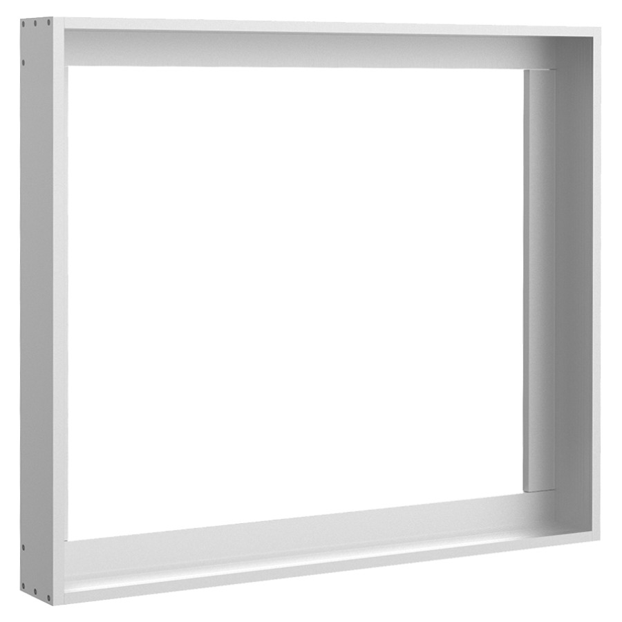 Cadre à encastrer UNIVERSAL
E731
86,0 x 76,6 x 10,5 cm
pour armoire de toilette
621 487/729, aluminium de
haute qualité