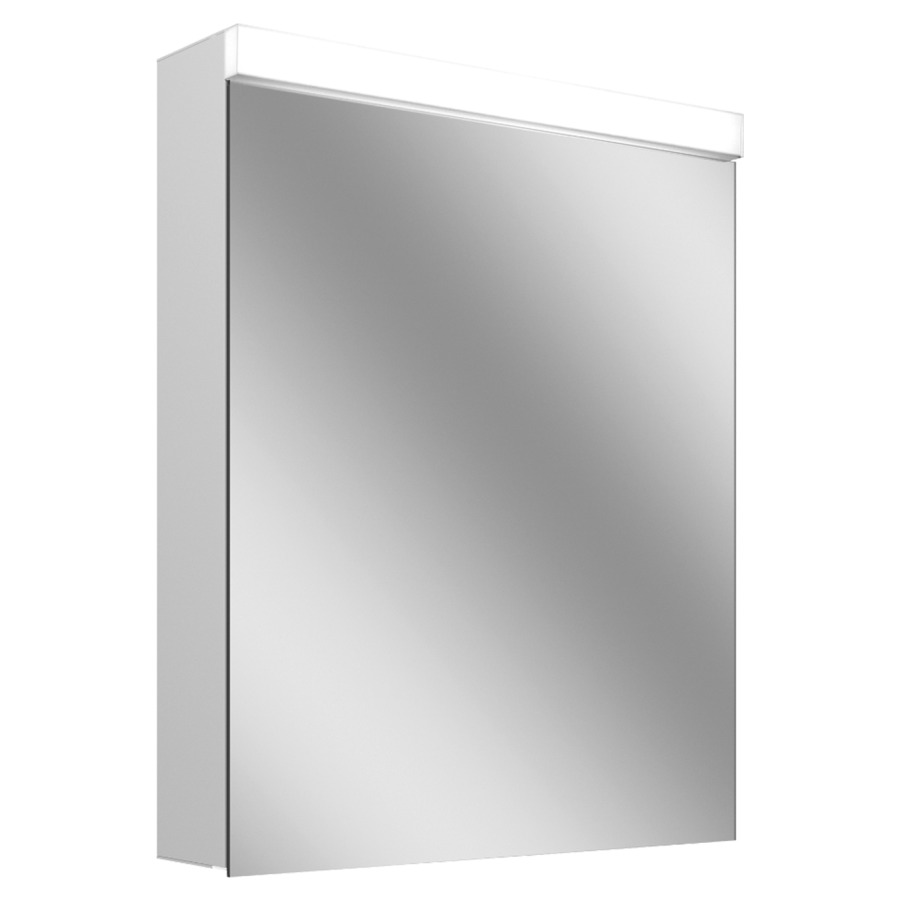 Armoire de toilette Schneider LOW plus 15 LED
profil en aluminium, p. montage AP ou UP
59.5 x 74.7 x 14.7/16 cm
prise double en bas à gauche
sur le profil latéral, porte à
double miroir, charnières
à gauche ou à droite
éclairage LED direct en haut
éclairage LED indirect en bas
15/10 W, séparément
commutable, dimmable, bouton
pour les fonctions à
l'intérieur du profilé
latéral, IP44