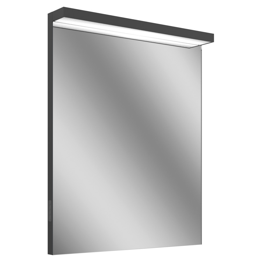 Miroir lumineux Schneider BORDO TW
49.5 x 72.9 x 3.3/9.6 cm
Profilé en aluminium, montage AP
éclairage LED direct et indirect
2 x 12 Watt, 1 x 8 Watt
dimmable, Tunable White
2000-6500 Kelvin, 5370 Lumen
éclairage supplémentaire en bas
en haut/en bas commutable individuellement
clavier à membrane sur le côté du cadre
Classe d’énergie C, IP44