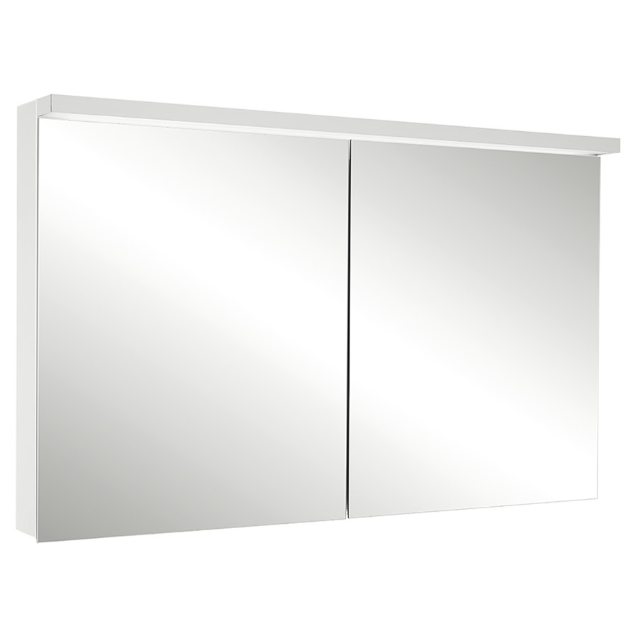 Armoire de toilette Schneider BORDO TW
119.5 x 73.1 x 12/17.8 cm
Profilé en aluminium, montage UP/AP
2&nbsp;portes à double miroir
éclairage LED, 2 x 30 Watt, 1 x 19 Watt
Tunable White, dimmable, 2000-6500 Kelvin
13424 Lumen, 2 prises doubles 1 x à gauche 
et 1 x à droite en bas de la paroi intermédiaire
clavier à membrane à l'intérieur
à gauche sur le profil latéral
4 tablettes en verre
IP44, Classe d’énergie C