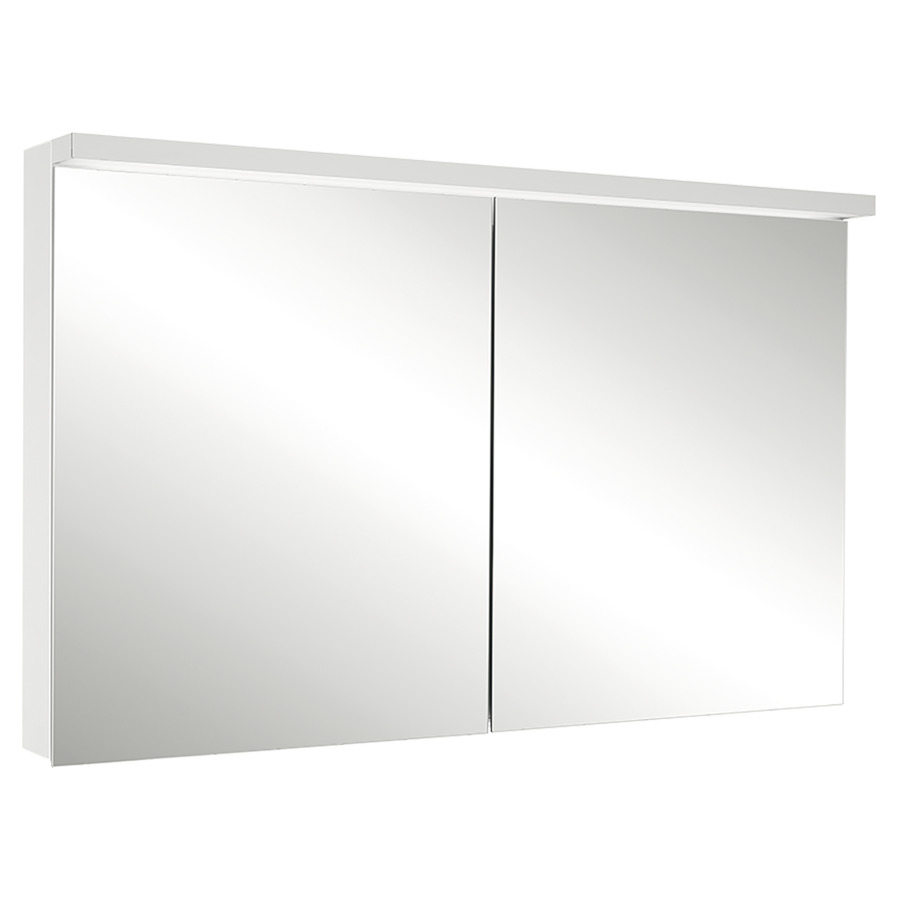 Armoire de toilette Schneider BORDO TW
129.5 x 73.1 x 12/17.8 cm
Profilé en aluminium, montage UP/AP
2&nbsp;portes à double miroir
éclairage LED, 2 x 32 Watt, 1 x 20 Watt
Tunable White, dimmable, 2000-6500 Kelvin
14095 Lumen, 2 prises doubles 1 x à gauche 
et 1 x à droite en bas de la paroi intermédiaire
clavier à membrane à l'intérieur
à gauche sur le profil latéral
4 tablettes en verre
IP44, Classe d’énergie C