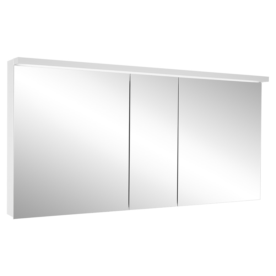 Armoire de toilette Schneider BORDO TW
149.5 x 73.1 x 12/17.8 cm
Profilé en aluminium, montage UP/AP
3&nbsp;portes à double miroir (60/30/60)
éclairage LED, 2 x 38 Watt, 1 x 24 Watt
Tunable White, dimmable, 2000-6500 Kelvin
16780 Lumen, 2 prises doubles 1 x à gauche 
et 1 x à droite en bas de la paroi intermédiaire
clavier à membrane à l'intérieur
à gauche sur le profil latéral
6 tablettes en verre
IP44, Classe d’énergie C