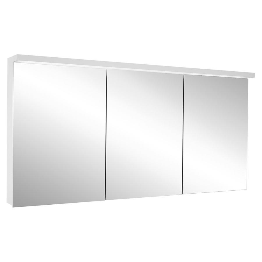 Armoire de toilette Schneider BORDO TW
149.5 x 73.1 x 12/17.8 cm
Profilé en aluminium, montage UP/AP
3&nbsp;portes à double miroir (50/50/50)
éclairage LED, 2 x 38 Watt, 1 x 24 Watt
Tunable White, dimmable, 2000-6500 Kelvin
16780 Lumen, 2 prises doubles 1 x à gauche 
et 1 x à droite en bas de la paroi intermédiaire
clavier à membrane à l'intérieur
à gauche sur le profil latéral
6 tablettes en verre
IP44, Classe d’énergie C