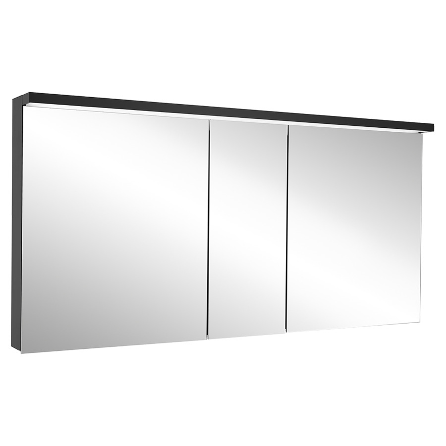 Armoire de toilette Schneider BORDO TW
179.5 x 73.1 x 12/17.8 cm
Profilé en aluminium, montage UP/AP
3&nbsp;portes à double miroir (60/60/60)
éclairage LED, 2 x 45 Watt, 1 x 29 Watt
Tunable White, dimmable, 2000-6500 Kelvin
20136 Lumen, 2 prises doubles 1 x à gauche 
et 1 x à droite en bas de la paroi intermédiaire
clavier à membrane à l'intérieur
à gauche sur le profil latéral
6 tablettes en verre
IP44, Classe d’énergie C