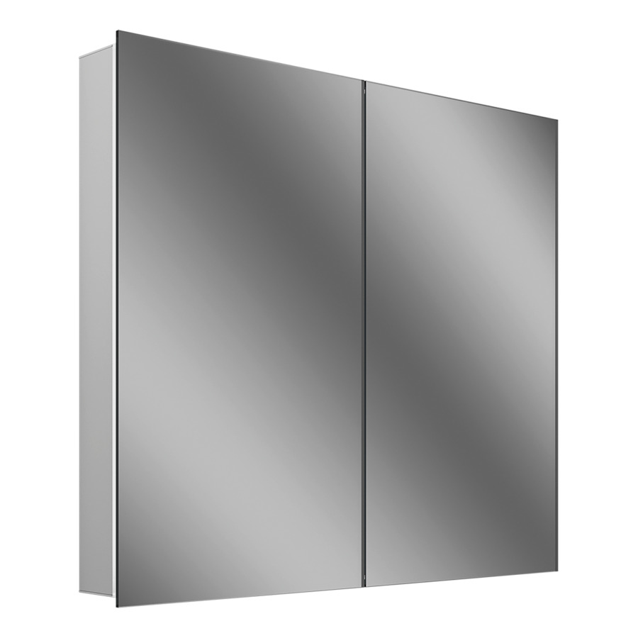 Armoire de toilette Schneider STYLE TW
81.5 x 71.5 x 12 cm
Profilé en aluminium, montage UP/AP 
2&nbsp;portes à double miroir
éclairage LED, 1 x 47 Watt, 1 x 13 Watt
Tunable White, dimmable, 2000-6500 Kelvin
10231 Lumen, 2 prises doubles, 1 x à gauche 
et 1 x à droite en bas de la paroi latérale
clavier à membrane à l'intérieur à 
gauche sur le profil latéral
2 tablettes en verre, IP44
Classe d’énergie C