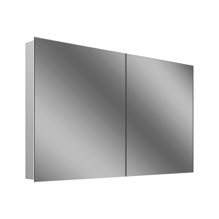 Armoire de toilette Schneider STYLE TW
101.5 x 71.5 x 12 cm
Profilé en aluminium, montage UP/AP 
2&nbsp;portes à double miroir
éclairage LED, 1 x 55 Watt, 1 x 15 Watt
Tunable White, dimmable, 2000-6500 Kelvin
12018 Lumen, 2 prises doubles, 1 x à gauche 
et 1 x à droite en bas de la paroi latérale
clavier à membrane à l'intérieur à 
gauche sur le profil latéral
2 tablettes en verre, IP44
Classe d’énergie C