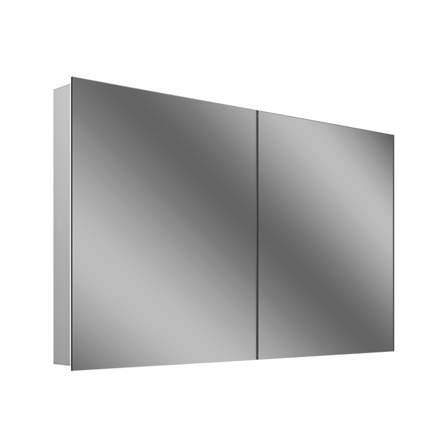 Armoire de toilette Schneider STYLE TW
121.5 x 71.5 x 12 cm
Profilé en aluminium, montage UP/AP 
2&nbsp;portes à double miroir
éclairage LED, 1 x 60 Watt, 1 x 19 Watt
Tunable White, dimmable, 2000-6500 Kelvin
13642 Lumen, 2 prises doubles, 1 x à gauche 
et 1 x à droite en bas de la paroi intermédiaire
clavier à membrane à l'intérieur à 
gauche sur le profil latéral
4 tablettes en verre, IP44
Classe d’énergie C