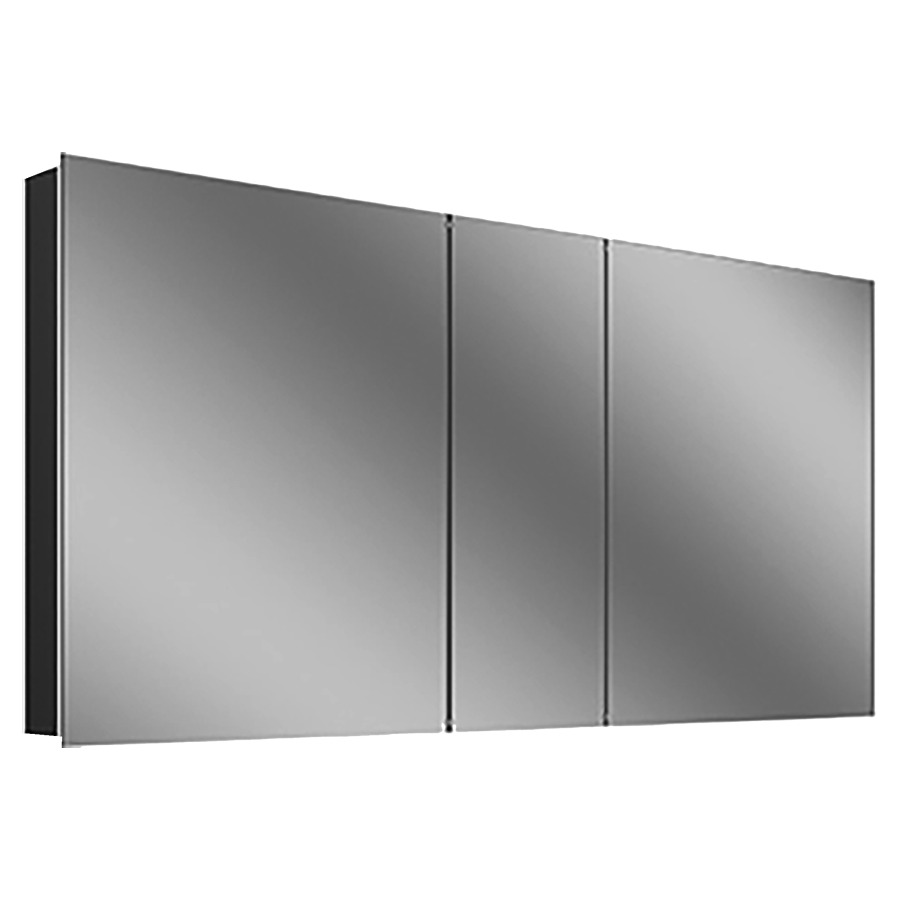 Armoire de toilette Schneider STYLE TW
151.5 x 71.5 x 12 cm
Profilé en aluminium, montage UP/AP 
3&nbsp;portes à double miroir (60/30/60)
éclairage LED, 1 x 70 Watt, 1 x 24 Watt
Tunable White, dimmable, 2000-6500 Kelvin
16078 Lumen, 2 prises doubles, 1 x à gauche 
et 1 x à droite en bas de la paroi intermédiaire
clavier à membrane à l'intérieur à 
gauche sur le profil latéral
4 tablettes en verre, IP44
Classe d’énergie C