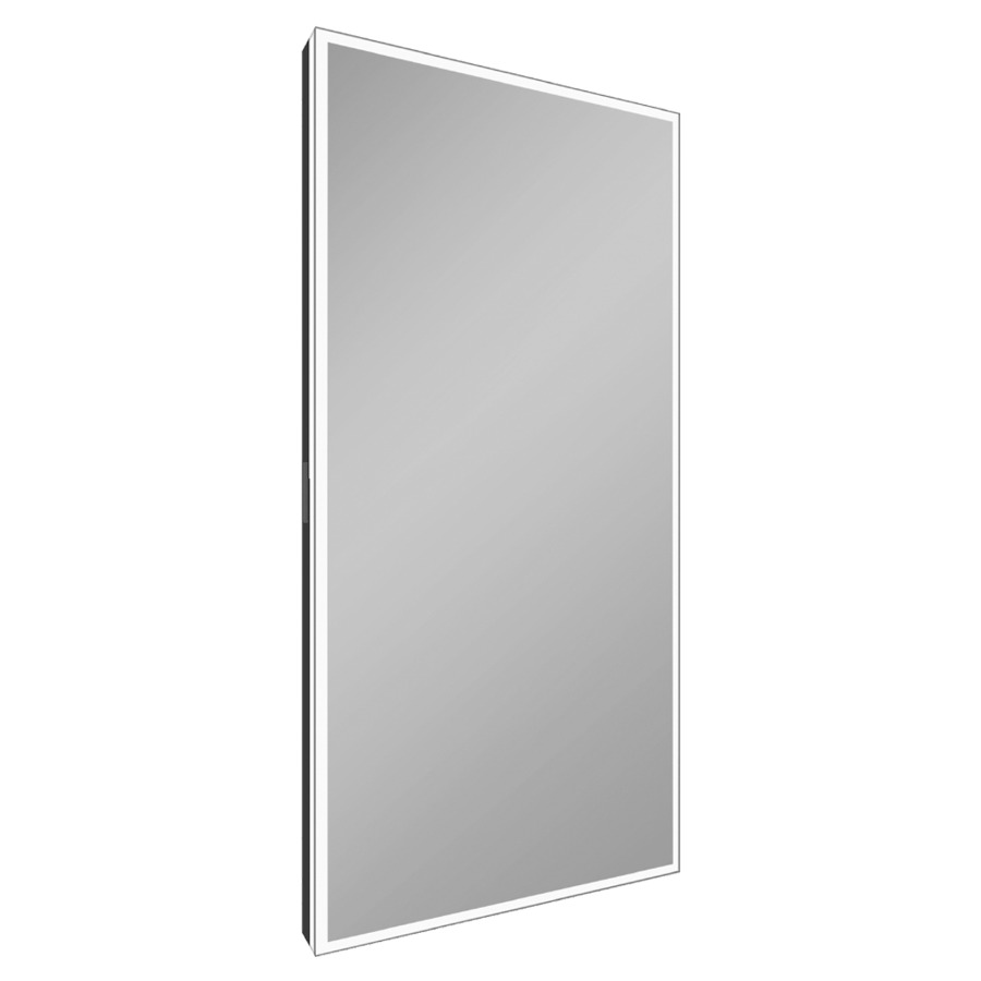 Miroir lumineux Schneider GLOW HCL
46 x 90 x 5.1 cm
Profilé en aluminium, montage AP
éclairage LED, 44 Watt, entourante
dimmable, 2000-6500 Kelvin
Human Centric Lighting, 7470 Lumen
clavier à membrane sur le côté du cadre
avec chauffage du miroir 29 Watt
le chauffage des miroirs ne peut être 
commuté que via un interrupteur externe
IP44, Classe d’énergie C