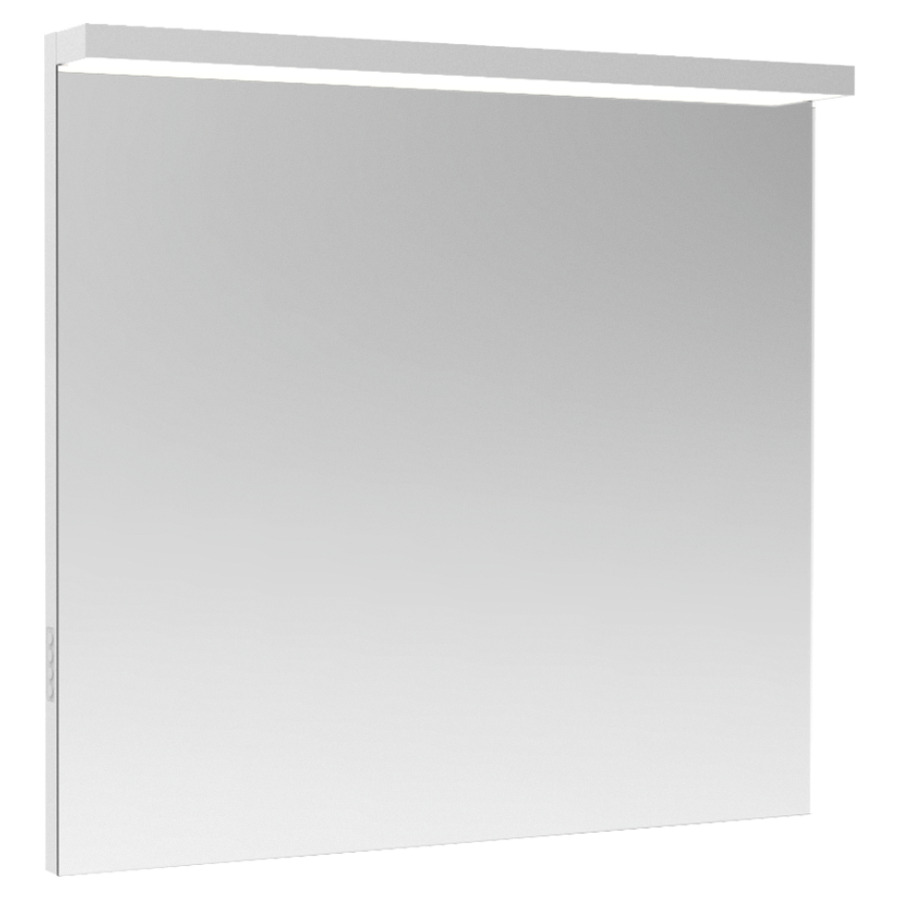 Miroir lumineux Schneider BORDO TW
89.5 x 72.9 x 3.3/9.6 cm
Profilé en aluminium, montage AP
éclairage LED direct et indirect
2 x 23 Watt, 1 x 14 Watt
dimmable, Tunable White
2000-6500 Kelvin, 10068 Lumen
éclairage supplémentaire en bas
en haut/en bas commutable individuellement
clavier à membrane sur le côté du cadre
avec chauffage du miroir 57 Watt
le chauffage des miroirs ne peut être 
commuté que via un interrupteur externe
Classe d’énergie C, IP44
