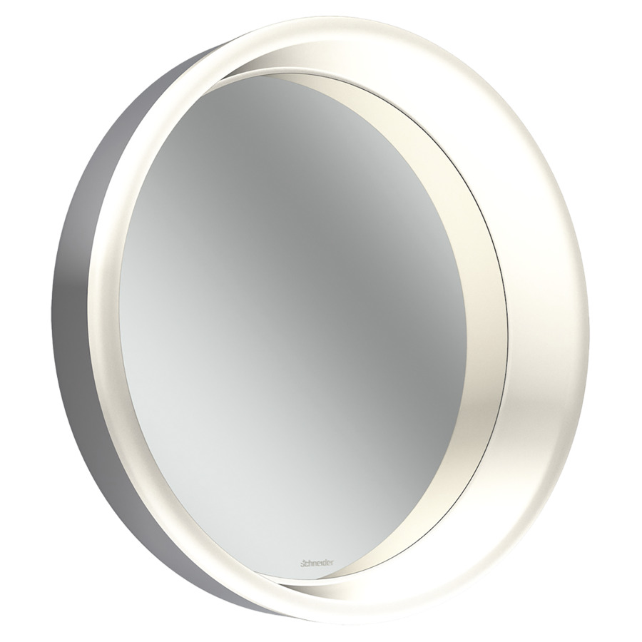 Miroir lumineux Schneider LUNE D2W
D 73.3 cm, P 15.5 cm
Acier inoxydable, montage UP/AP
éclairage LED 2000-6500 Kelvin
Dim2Warm, 10373 Lumen, 64 Watt
IP44, Classe d’énergie C