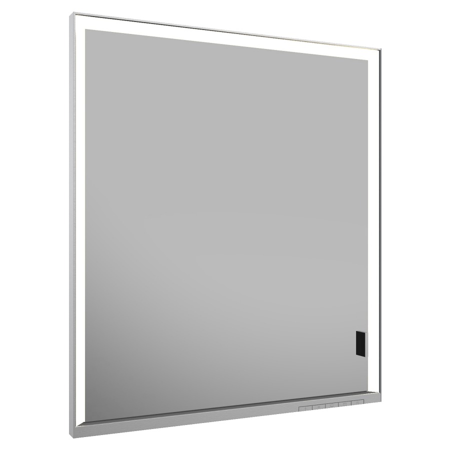Armoire de toilette ROYAL
LUMOS UP, 65 x 73,5 x 16,5 cm
profil en aluminium, 1 prise
porte à double miroir
charnières à gauche
2 tablettes en verre réglable
éclairage continu réglable de
2700-6500 Kelvin LED 54 Watt
avec porte longue