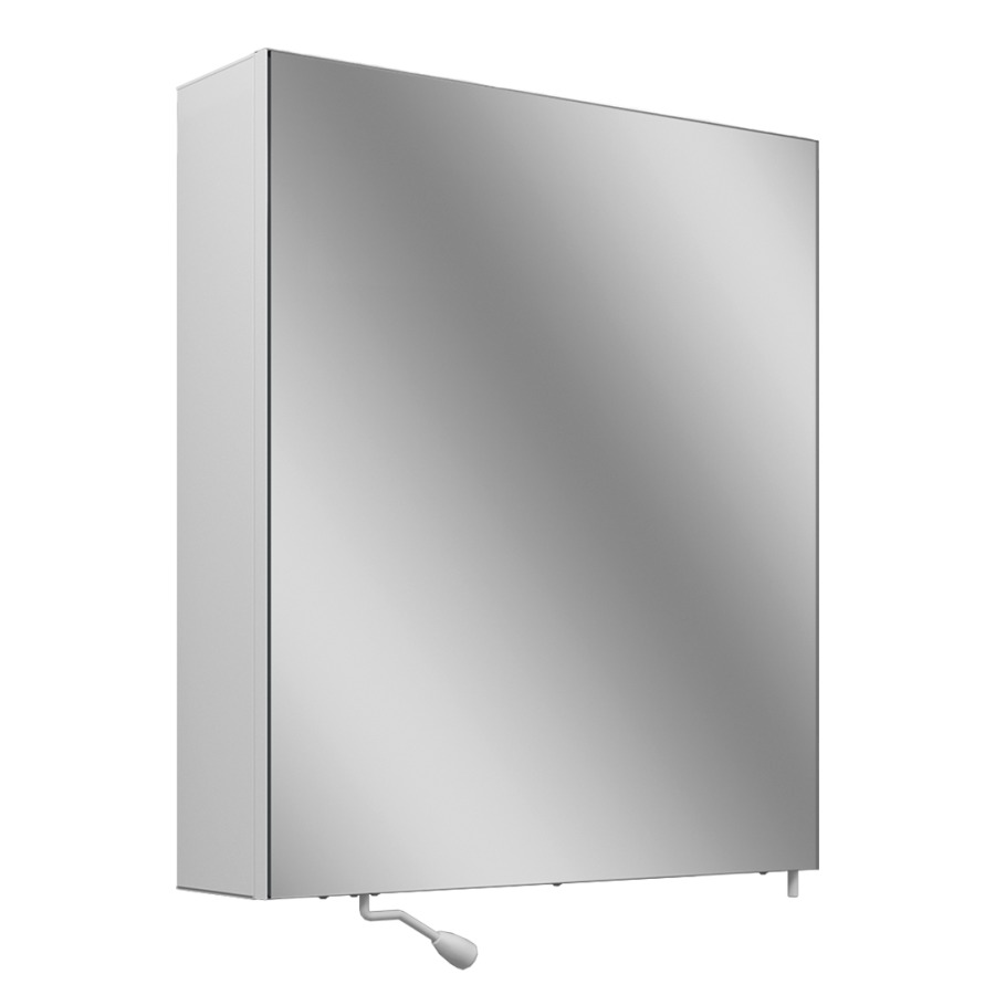 Armoire de toilette Schneider CARE
59.5 x 68 x 16 cm
Profilé en aluminium, montage AP
1&nbsp;porte à miroir charnière à gauche
porte à miroir basculant
sans éclairage, 1&nbsp;prise double
extérieur droit en bas de la paroi 
latérale, 2 tablettes en verre
avec distributeur de papier, IP24