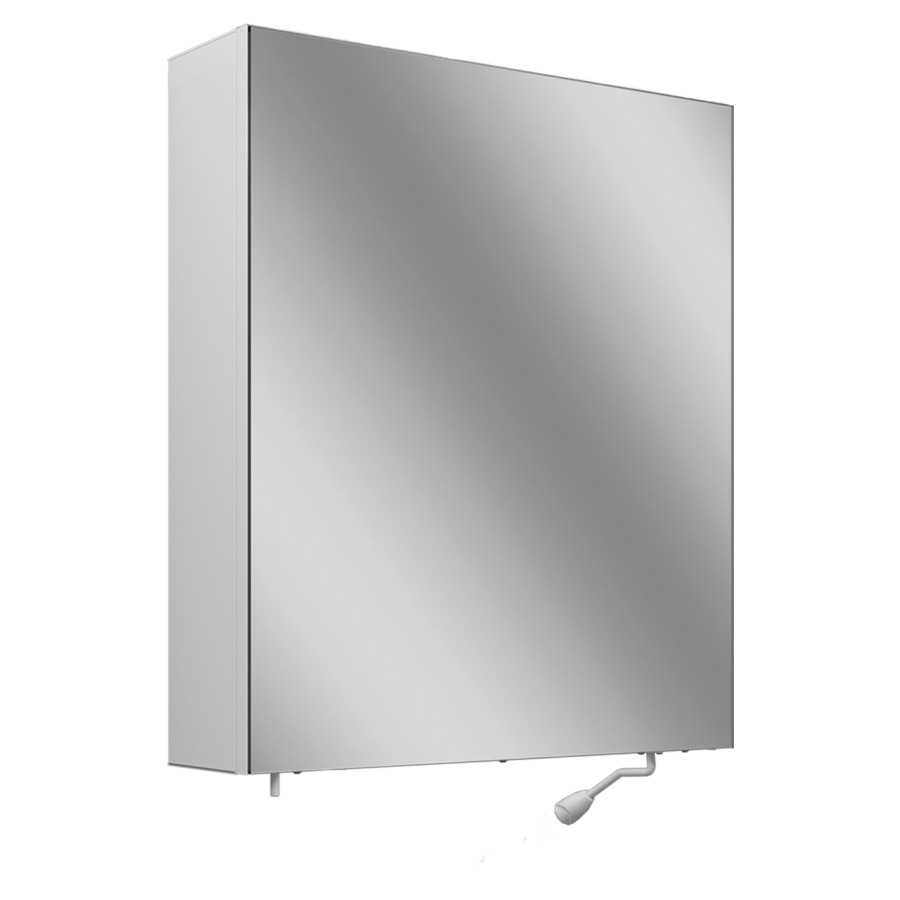 Armoire de toilette Schneider CARE
59.5 x 68 x 16 cm
Profilé en aluminium, montage AP
1&nbsp;porte à miroir charnière à droite
porte à miroir basculant
sans éclairage, 1&nbsp;prise double
extérieur gauche en bas de la paroi 
latérale, 5 tablettes en verre
avec distributeur de papier, IP24