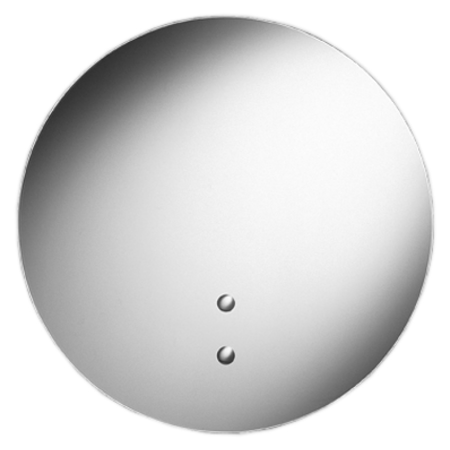 Miroir ELITE PLUS DROP
D 50 cm, épaisseur 0,6 cm
3,8 kg, avec bords renforcés
matériel de fixation