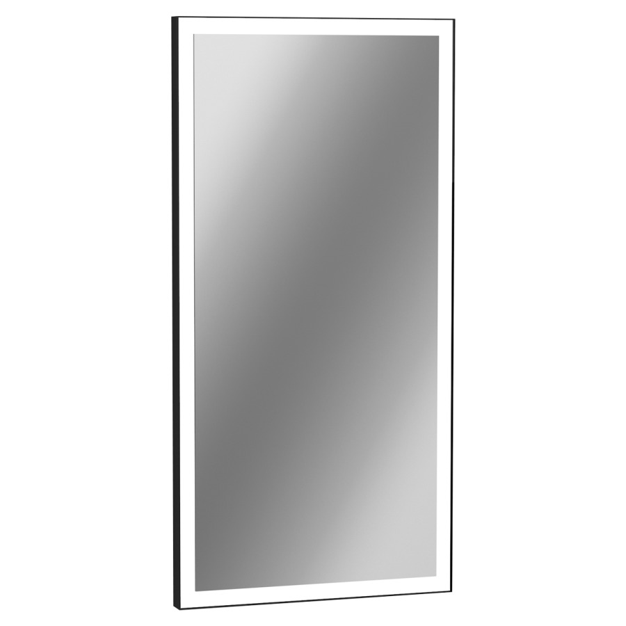 Miroir lumineux Yva
50 x 100 cm
cadre en aluminium, éclairage
LED indirect sur 4 côtés, avec
variateur, 14 W, 4200 Kelvin
avec interrupteur tactile
matériel de fixation