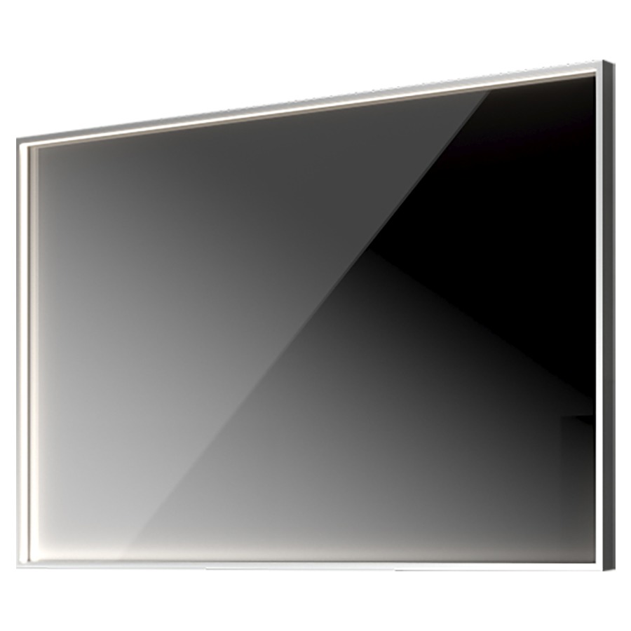 Miroir lumineux NEVIANO LED
50 x 80 cm, cadre en
aluminium, éclairage LED
circulaire, 120 LED's par
mètre, 9,6 Watt par mètre
4000 Kelvin, IP20