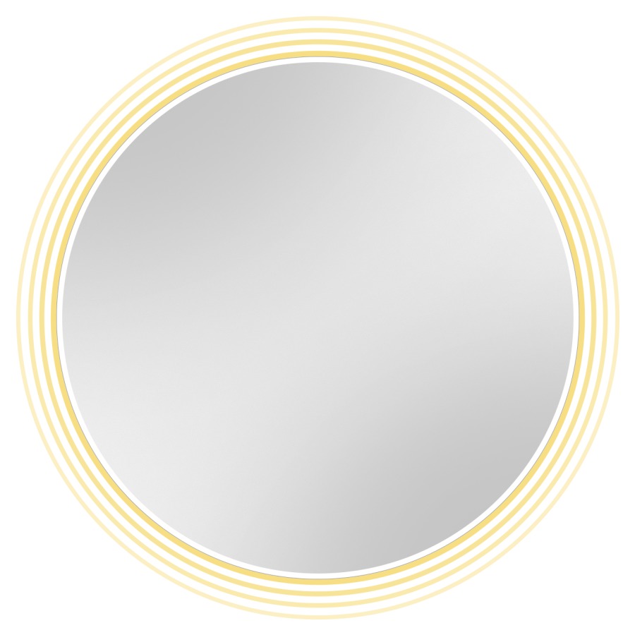 Miroir lumineux OLE LED
ronde, D 80 cm, cadre en
aluminium, éclairage indirect
environnant, 21 W, 4000 K
(également disponible
en 3000 Kelvin sur demande)
matériel de fixation, IP44