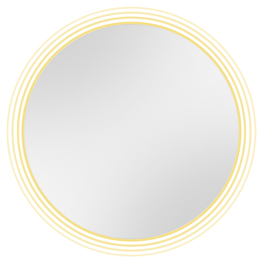Miroir lumineux LEANDRO LED
rond, D 100 cm, éclairage
indirect tout autour, 58 W
couleur de lumière blanc
neutre 4000 K, (également disponible
en 3000 Kelvin sur demande)
incl. matériel de fixation
commande gestuelle possible
pas de prise de courant
possible, IP44