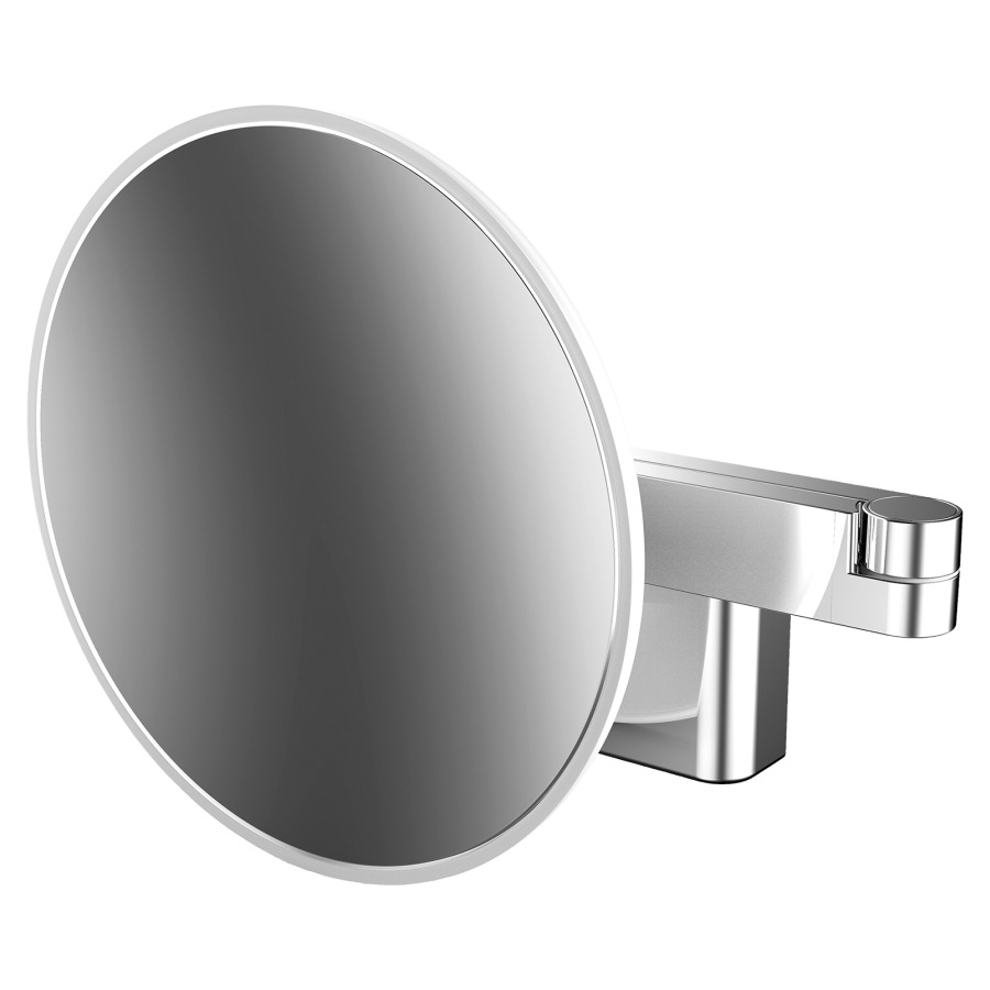 Miroir cosmétique EMCO LED
rond, bras articulé double
avec raccordement mural
grossissement 3 fois
2 interrupteur, luminosité et
couleur de la lumière sont
dimmable