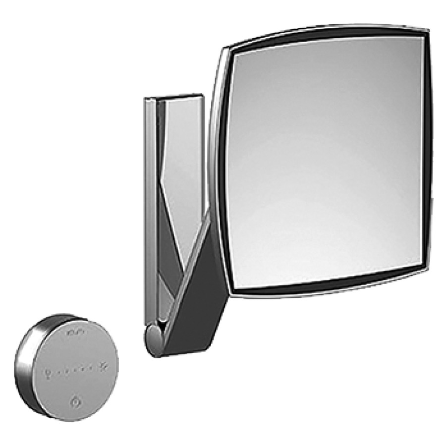 Miroir cosmétique iLOOK_MOVE
20 x 20 cm, modèle mural, bras
pivotant, miroir à un côté
grossissement 5 fois
éclairage LED 7 W
panneau de commande verre
bloc d'alimentation UP
220-240 V, chêmin de cables UP
