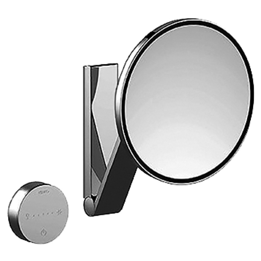 Miroir cosmétique iLOOK_MOVE
D 21,2 cm, modèle mural, bras
pivotant, miroir à un côté
grossissement 5 fois
éclairage LED 4,5 W
panneau de commande verre
bloc d'alimentation UP
220-240 V, chêmin de cables UP