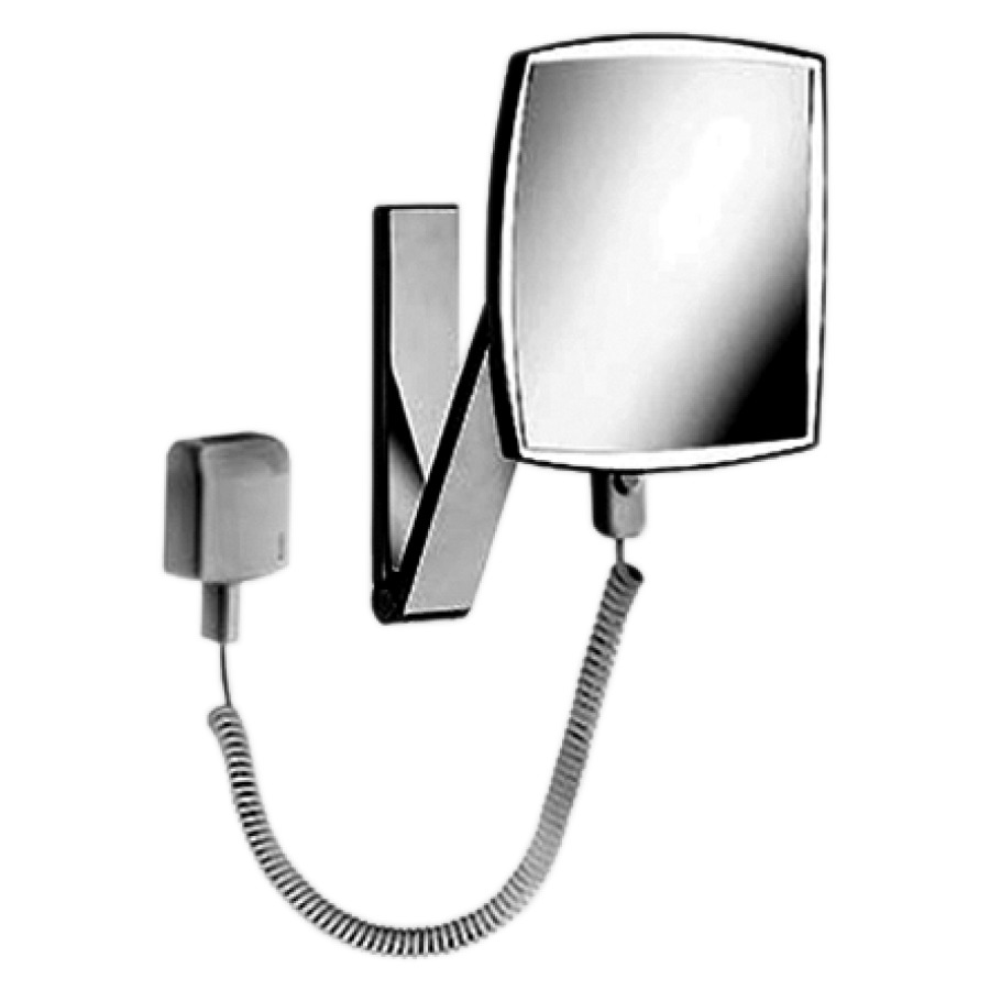 Miroir cosmétique iLOOK_MOVE
20 x 20 cm, modèle mural, bras
pivotrant, concave à un côté
grossissement 5 fois
éclairage LED 7 W, trans-
formateur à prise 100-240 V
câble en spirale, interrupteur