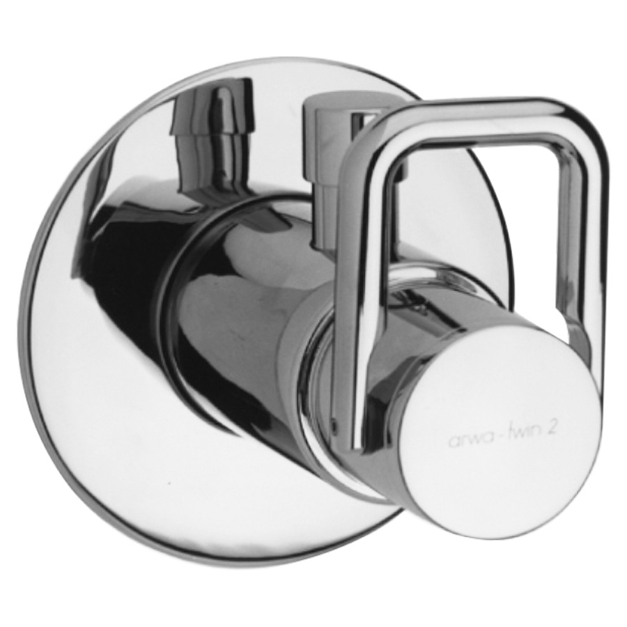 Mélangeur bain-douche 1POINT
Twin, set de montage
final avec inverseur
rosace de recouvrement
2 sorties pour eau mélangée
groupe acoustique NT