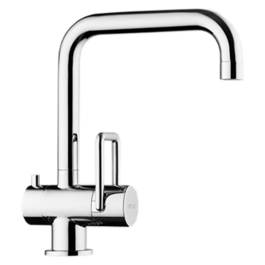 Mélangeur de lavabo TWIN
S 225 mm goulot orientable
vidage excentrique
groupe acoustique I