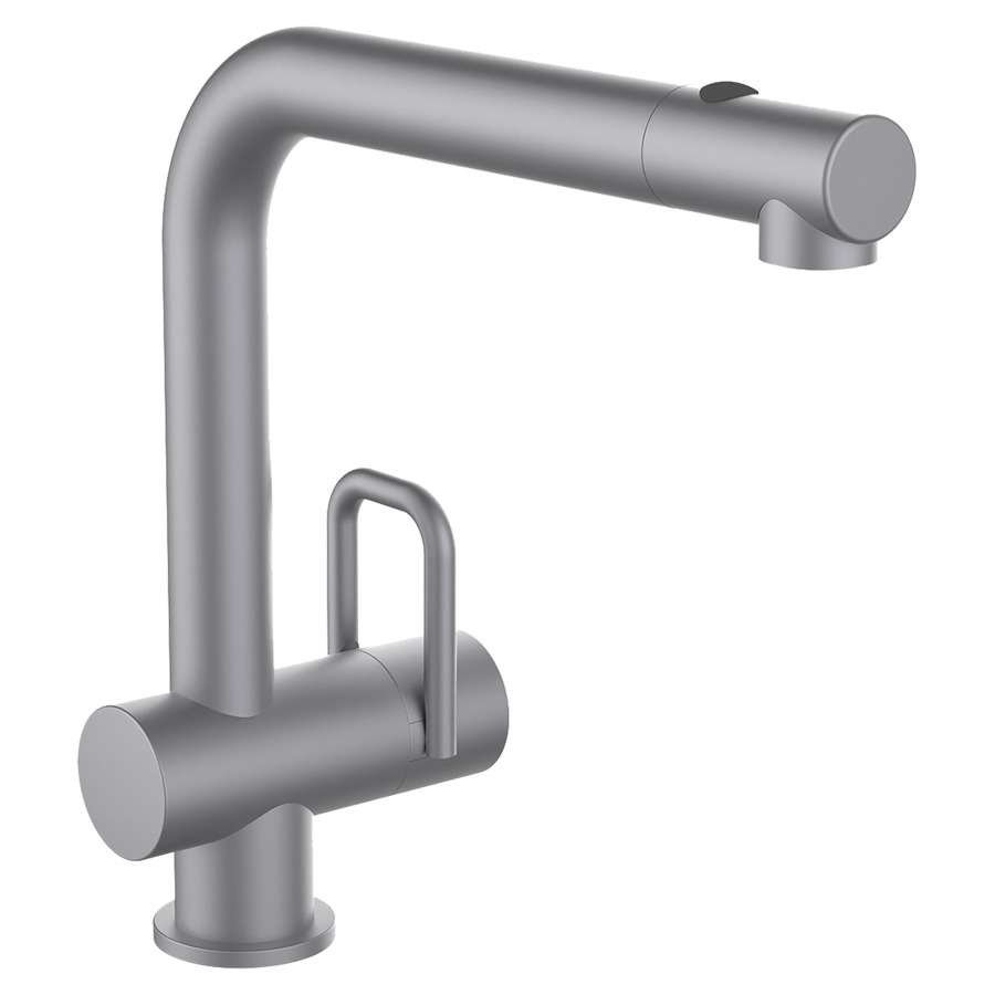 Mélangeur d'évier TWIN
S 225 mm, goulot orientable
douche extensible réglable
groupe acoustique I