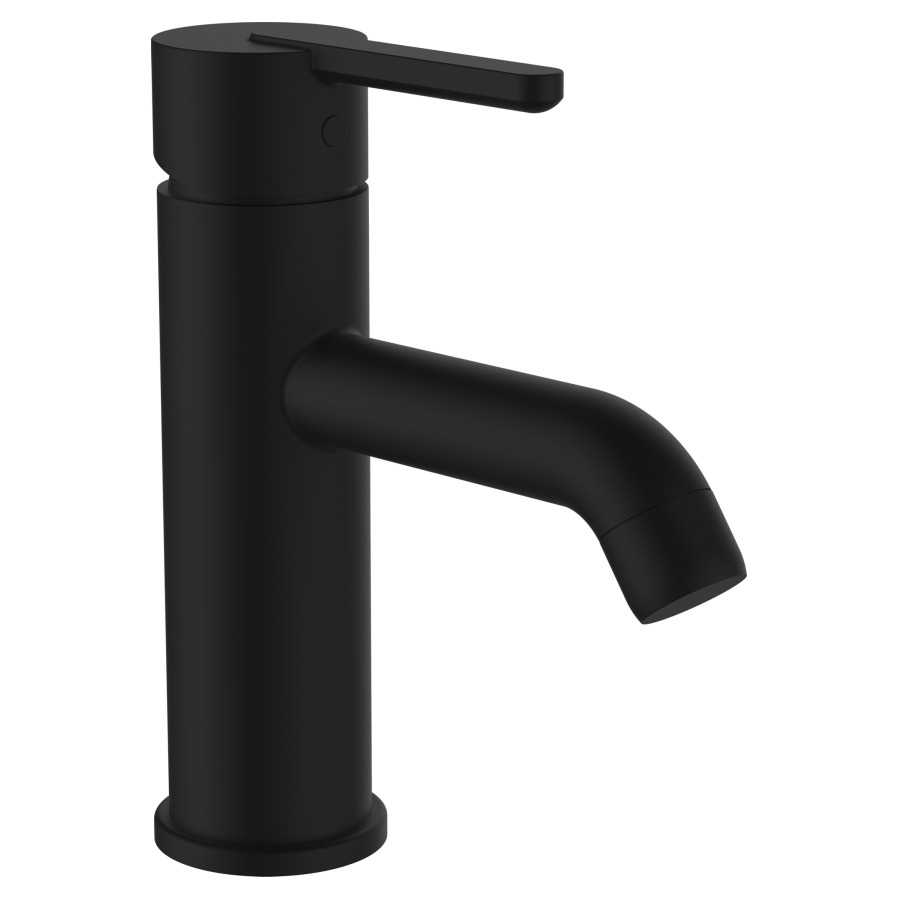 Mélangeur de lavabo LUA
S 118 mm, goulot fixe
Eco+, eau froide par
position du levier au milieu
sans vidage excentrique