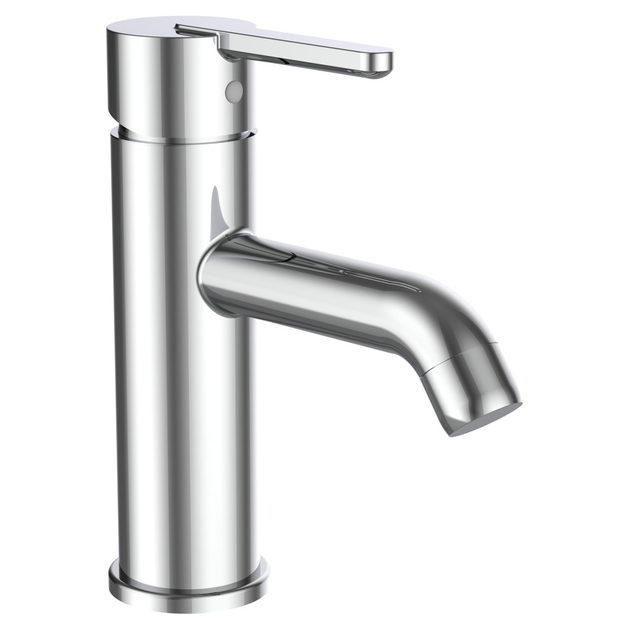 Mélangeur de lavabo LUA
S 118 mm, goulot fixe
Eco+, eau froide par
position du levier au milieu
sans vidage excentrique