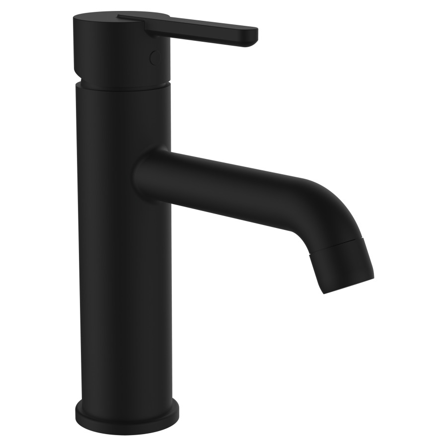 Mélangeur de lavabo LUA
S 135 mm, goulot fixe
Eco+, eau froide par
position du levier au milieu
sans vidage excentrique