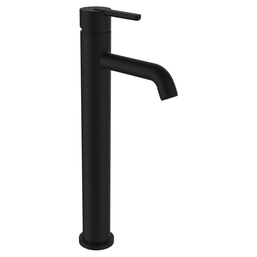 Mélangeur de lavabo LUA
S 135 mm, goulot fixe
Eco+, eau froide par
position du levier au milieu
H jusqu'à aérateur 260 mm
sans vidage excentrique