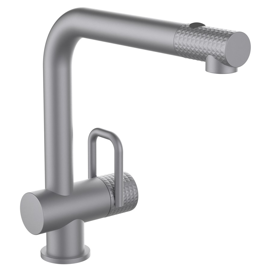 Mélangeur d'évier TWIN
S 225 mm
goulot orientable 360°
douche extensible réglable
2 jets avec structure A
débit 8,0 l/min.
groupe acoustique I