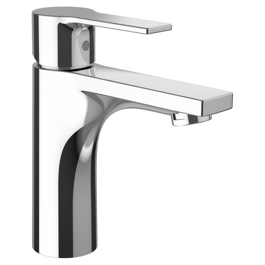 Mélangeur de lavabo SWISSTAP
S 110 mm, goulot fixe
Eco+, eau froide par
position du levier au milieu
sans vidage excentrique
débit 4,5 l/min
groupe acoustique I