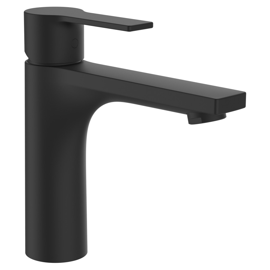 Mélangeur de lavabo SWISSTAP
S 140 mm, goulot fixe
Eco+, eau froide par
position du levier au milieu
sans vidage excentrique
débit 4,8 l/min
groupe acoustique I