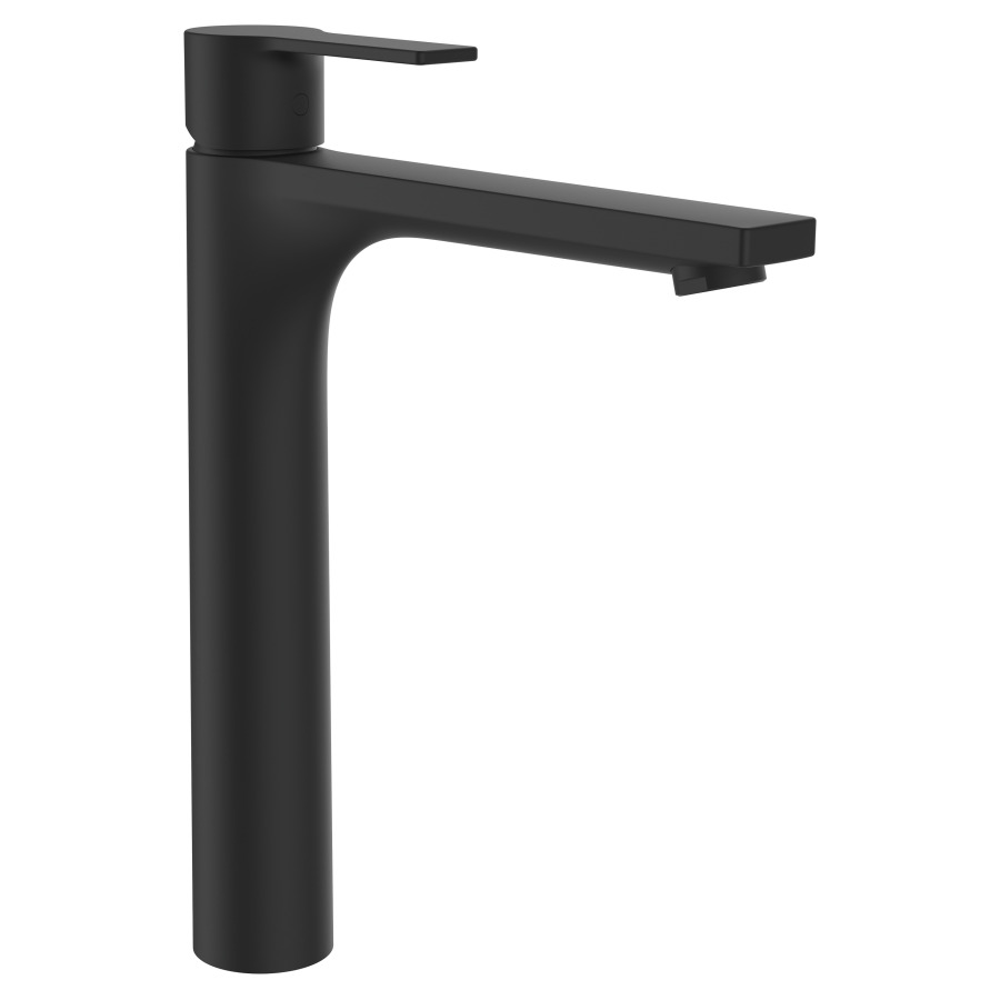 Mélangeur de lavabo SWISSTAP
S 185 mm, goulot fixe
Eco+, eau froide par
position du levier au milieu
H jusqu'à aérateur 241 mm
sans vidage excentrique
débit 4,6 l/min
groupe acoustique I