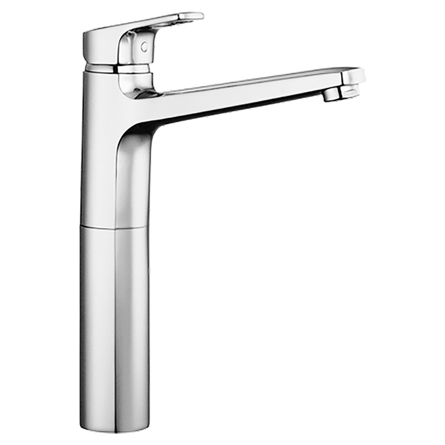Mélangeur de lavabo CITYPRO
S 190 mm, goulot fixe
haute colonne
H jusqu'à aérateur 239 mm
H levier ouvert 330 mm
sans vidage
groupe acoustique I
